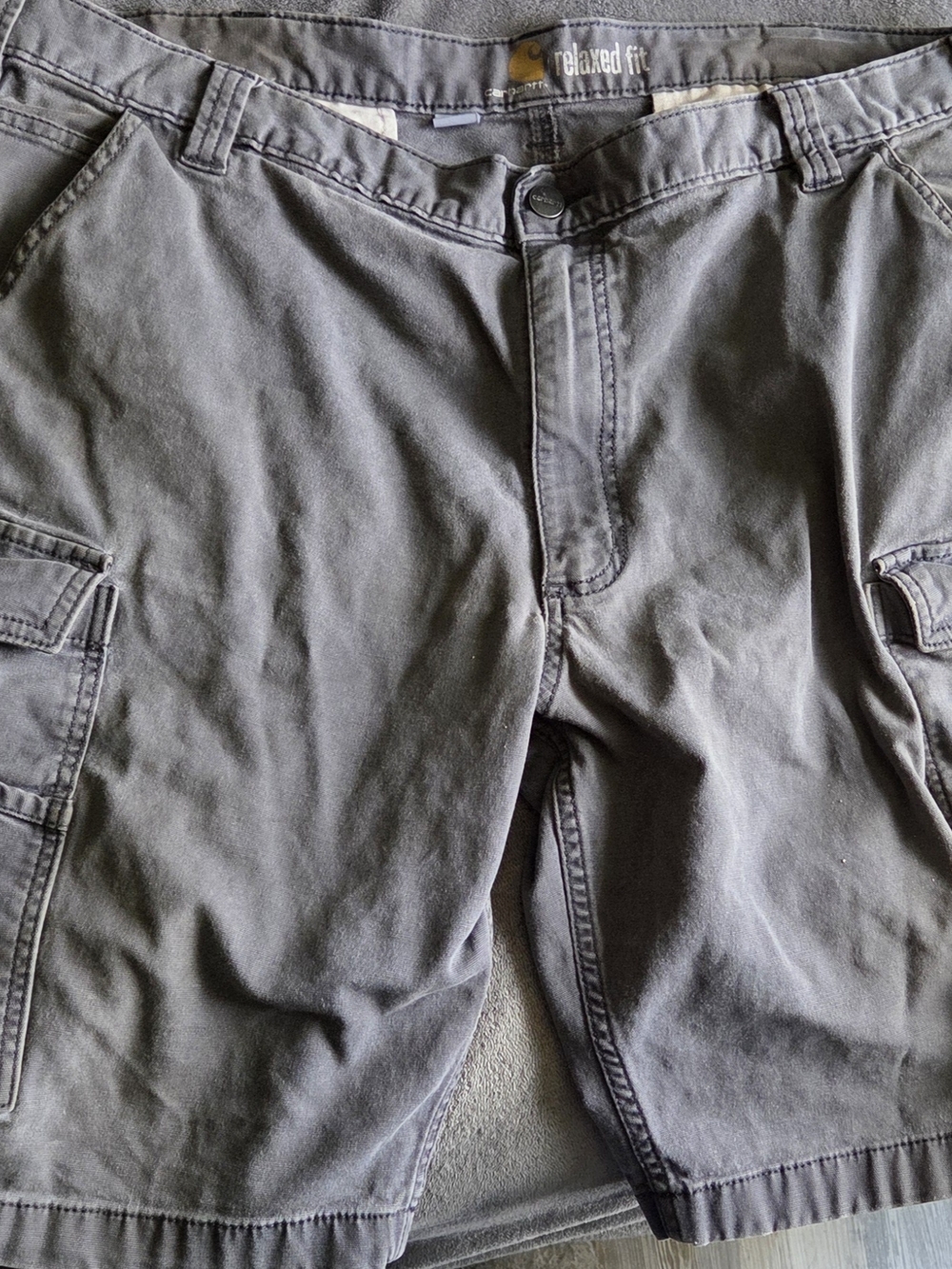 Carhartt Men's Cargo Shorts Gray Relaxed Fit
